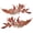 Red, variant on Gold Outlined Embroidery Iron On Patches For Jackets And Toted Bags