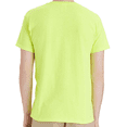thumbnail image 4 of Hanes High Visibility Safety T-Shirt, Hi Vis Short Sleeves Adult Workwear Tee, Crewneck Safety Green for Men's 6 Pack, Size XL, 4 of 5