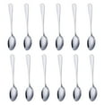 thumbnail image 1 of Juego de cucharaditas, cucharas de té de acero inoxidable de calidad alimentaria, cucharas pequeñas duraderas, cuchara de postre de Metal, cucharas de cubiertos para el hogar, 1 of 5