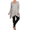 thumbnail image 1 of Women's PLUS long sleeves pretty floral print tunic top., 1 of 4
