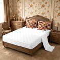 thumbnail image 4 of Erosebridal Plaid Leaves Full Size Bedding Sets 7 Pieces,Fall Checkered Full Size Bed in a Bag,Beige,Reversible, 4 of 6