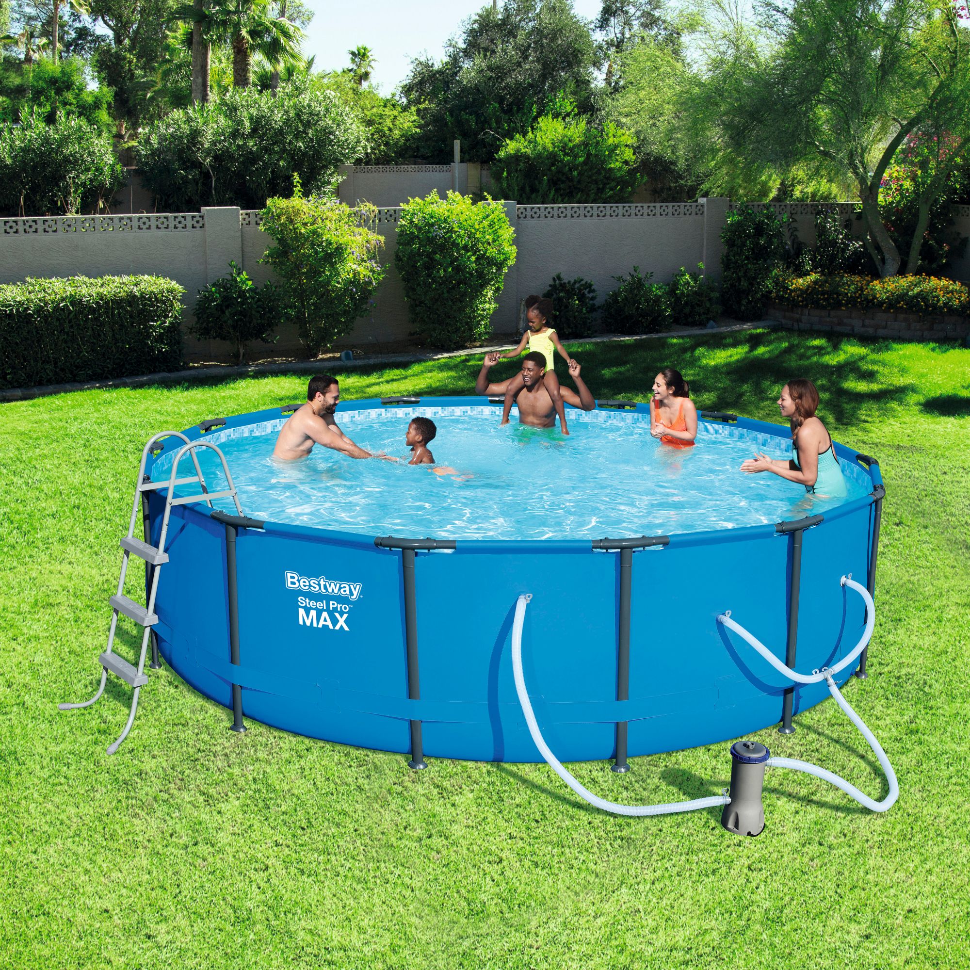 Bestway Steel Pro Max Swimming Pool Set with 1,000 GPH Filter Pump, 15' x 42" - image 2 of 2