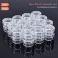 thumbnail image 4 of Paquete de 30 frascos de plástico transparente vacíos para almacenar cuentas de 10 ml (1,47" x 0,78") con tapas de rosca redondeadas., 4 of 7