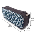 thumbnail image 3 of Picia Cute Rabbit Pattern Large Capacity PU Leather Pencil Case Organizer Pen Marker Holder Double Zipper Storage Bag Big Pencil Pouch for College Office, 3 of 6