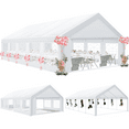 thumbnail image 3 of COBIZI 16x32ft Party Tent Heavy Duty, Wedding Tent, Event Tents For Parties, Commercisal Canopy Tent With 6 Removable Sidewalls & 4 Built-in Sandbag, UV50+, Big Tent For Party, Carport, White, 3 of 10