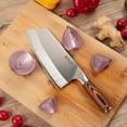 thumbnail image 4 of DSSTYLES Meat Cleaver, 8 inch Vegetable knife, High Carbon Stainless Steel Butcher Knife, Rust Resistant Kitchen Knife with Ergonomic Handle for Home Kitchen and Restaurant, 4 of 7