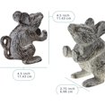 thumbnail image 3 of Comfify Cast Iron Mouse Doorstop, Heavy Duty Door Stop with Felt Bottom, Antique White, 3 of 8
