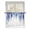 Blue, variant on Sheer Curtains 45 Inch Length, Navy Blue Semi Sheer Curtains Light Filtering Window Treatment, Summer Botanical Leaves Watercolor Privacy Voile Drapes for Living Room Bedroom 52x45 Inch