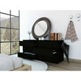 thumbnail image 5 of Atlin Designs Modern 6-Drawer Wood Bedroom Double Dresser in Black, 5 of 6