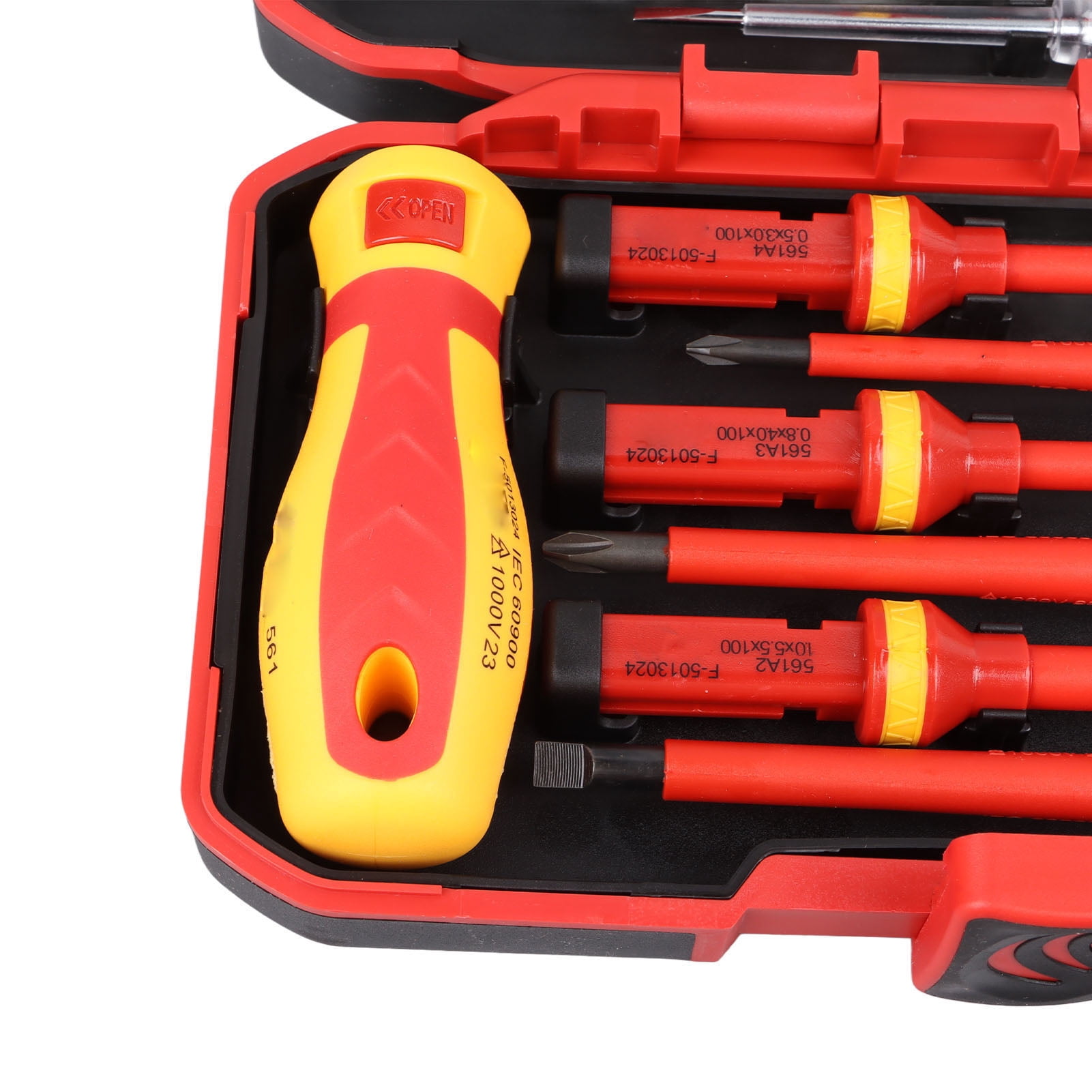 YAHHU Premium 13-Piece Insulated Electrician Screwdriver Set (VDE Certified), High Voltage 1000V Resistant Professional Hand Tools for Repairing, 8.6 inches / 22 cm