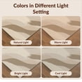 thumbnail image 7 of Design&I 9'x12' Washable Area Rug Beige Solid Abstract Brushstroke Tonal Neutral Blend Minimalist for Great Room, Large Living Giant Skid-Resistant, 7 of 7
