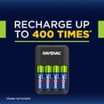 thumbnail image 3 of RAYOVAC Rechargeable AA Batteries (4 Pack), NiMH Double A Batteries, 3 of 8