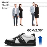 CMR CHAMARIPA Casual Men's Elevator Sneakers - Leather Tall Men Shoes 6 CM / 2.36 Inches