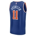 thumbnail image 3 of Youth Fanatics Jalen Brunson Blue New York Knicks Fast Break Replica Player Jersey - Icon Edition, 3 of 3