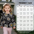 thumbnail image 2 of Xoenoiee Daisy Flower Print Baby Girl Winter Clothes Cute Ruffle Sweater Toddler Kids Sweatshirts Round Neck Pullover Long Sleeve Newborn Sweaters, Size 7-8 Years, 2 of 7