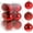 Red, variant on Christmas Ball Ornaments, 12pcs Pre-Strung Xmas Tree Decorations,Holiday Hanging Balls-3 Style Shatterproof Plastic Ball Ornaments