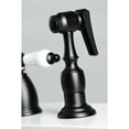 thumbnail image 5 of Kingston Brass KB1798PLBS Heritage 8-Inch Centerset Kitchen Faucet, Satin Nickel, 5 of 7