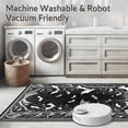 thumbnail image 5 of ODIKA 4'x6' Machine Washable Non-Slip Area Rug, Chic Dark Fantasy High Traffic Rug, Black, 29665, 5 of 7