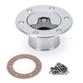 thumbnail image 1 of Billet Fuel Filler Neck Pop-Up Fuel Cell Gas Cap Flush Mount 6 Hole Universal, 1 of 4