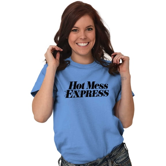 Hot Mess Express Rebel Girly Messy Women's Plus Size Graphic Tee Brisco Brands 2X
