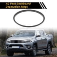 thumbnail image 3 of Anillos de Decoración del Tablero de Ventilación de AC de 4 Pcs para Toyota Tacoma 2016-2021, Decoración del Anillo de Cubierta de Ventilación de Aire Acondicionado de Aleación de Aluminio Negra, 3 of 6