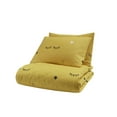 thumbnail image 3 of Eyelash Yellow Full/Queen Size Bedspread/Coverlet Set – 3 Piece Quilt Set with Pillowcases, All-Season Lightweight, Digitally Printed Design, 65% Cotton, Made in Turkey – Soft, Durable,, 3 of 3