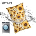 thumbnail image 5 of Kdxio Cotton Pillow Cases 16"x24" Pillowcases,Soft and Breathable Bedroom Pillow Cases-Brown Leaf Pattern Sunflower-No Pillow Core, 5 of 5