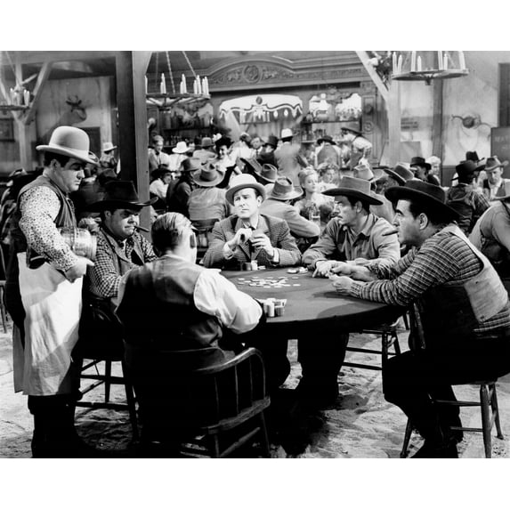 Wistful Widow of Wagon Gap 1947 Lou Costello Bud Abbott gamble saloon 24x30 poster