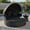 Black, variant on Resenkos Multi‑Purpose Round Clamshell Outdoor Daybed Lounger, PE Rattan Patio Sofa Furniture, Retractable Sun Protection Canopy, Reinforced Heavy‑Duty Metal Frame, Washable Plush Cushions, Navy