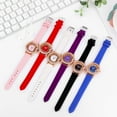 thumbnail image 4 of PVCS Montres Mode pour Femmes Horloges Montres Cuir Décontracté Robes Poignet Cristaux, 4 of 4