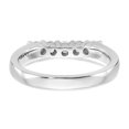 thumbnail image 5 of Solid 14k White Gold Lab Grown Diamond Five Stone Wedding Band Ring Size 6.5 (.465 cttw.), 5 of 8