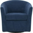 thumbnail image 2 of Pemberley Row Fabric Indigo Club Chair Swivel 30"H Assembled, 2 of 5
