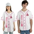 thumbnail image 2 of Personalized Breast Cancer Awareness Baseball Jersey Shirts, Pink Breast Cancer Shirts for Women, Pink Ribbon Cancer Shirt (2XL), 2 of 7