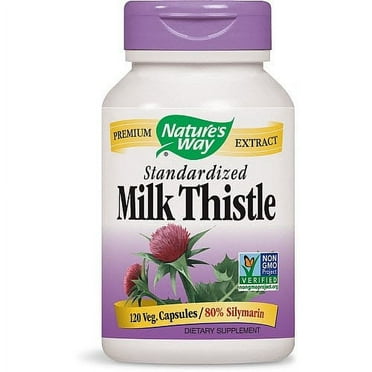 Nature's Way Milk Thistle Standardized - 120 Vegetarian Capsules