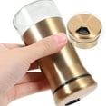 thumbnail image 3 of 2 Pcs Stainless Steel Salt and Pepper Shakers Set with Glass Containers, Seasoning Bottles for Travel and Kitchen Use, 3 of 6