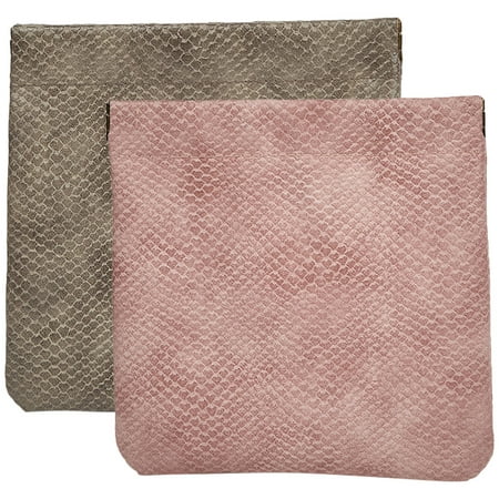 

2pcs Unique Texture Storage Bag Women Carrying Pouch Multi-use Sanitary Pad Money Bag