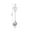 thumbnail image 4 of 6Pcs Music Note Spoons Creative Cute Teaspoons Stainless Steel Staff Musical Notation Shaped Coffee Spoons Cute Kitchen Utensil Spoon for Coffee Sugar Dessert Cake Ice Cream Spoon Tablewa, 4 of 8