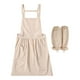 thumbnail image 2 of Delantal de cocina profesional para mujer, con 2 bolsillos, de algodón, ideal como regalo. Beige, 2 of 9