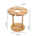thumbnail image 1 of Soporte creativo para copas de vino al revés de bambú sólido (soporte para copas de vino de bambú Nan con 6 orificios) Sailing Electrónica, 1 of 5