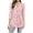 D#Pink, variant on Yuanlook 3/4 Length Sleeve Tops for Women,Dressy Casual V Neck Shirts Business Work Blouses Trendy Tunic Tee - Blue - M