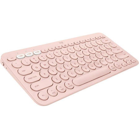 Used Logitech K380 Multi-Device Bluetooth Keyboard for Mac with Compact Slim Profile, Easy-Switch, 2 Year Battery, MacBook Pro| Air/ iMac/ iPad Compatible - Rose