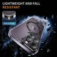 thumbnail image 5 of Phone Case for Apple iPhone 15 Pro (6.1") Magnetic Hybrid Compatible with MagSafe High Quality Full Raised Camera Lens Protection Cover [ Clear + Black ], 5 of 8