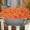thumbnail image 5 of Artificial Fall Flowers for Outdoors, 20 Bundles Faux Plants No Fade Plastic Shrubs Autumn Decor Farmhouse Home Garden Thanksgiving (Fall Orange), 5 of 5