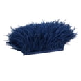 thumbnail image 4 of yuksok 1 Yard Dyed Ostrich Feather Fringe Ribbon Embellishment Dark blue, 4 of 7