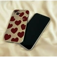 thumbnail image 6 of Cute Red Love Hearts Soft Phone Case Compatible with iPhone Case (Silver,iPhone 12), 6 of 6