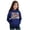 Blue, variant on Kids Girls Sweatshirts Retro Groovy Letter Daisy Print Hoodie Long Sleeve Pullover Sweatshirt with Kangaroo Pocket Outdoor Activities Sweatshirts