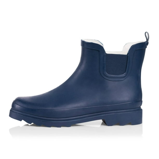 Navy ankle top boots size 9