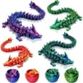 thumbnail image 7 of 3D Printed Dragon Eggs with Dragon Inside, Articulated Crystal Dragon in Egg, Executive Dragon Fidget Desk Toys for Gifts, Home Office Decor (Purple), 7 of 7