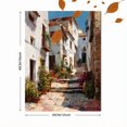 thumbnail image 3 of Mediterranean Cafe Street Canvas Print Balcony Home Wall Art Decor, 3 of 8