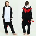 thumbnail image 5 of Pijamas de una pieza de franela con dibujos de animales para parejas y niños, otoño e invierno, gruesos y cálidos, con dinosaurios, 5 of 5